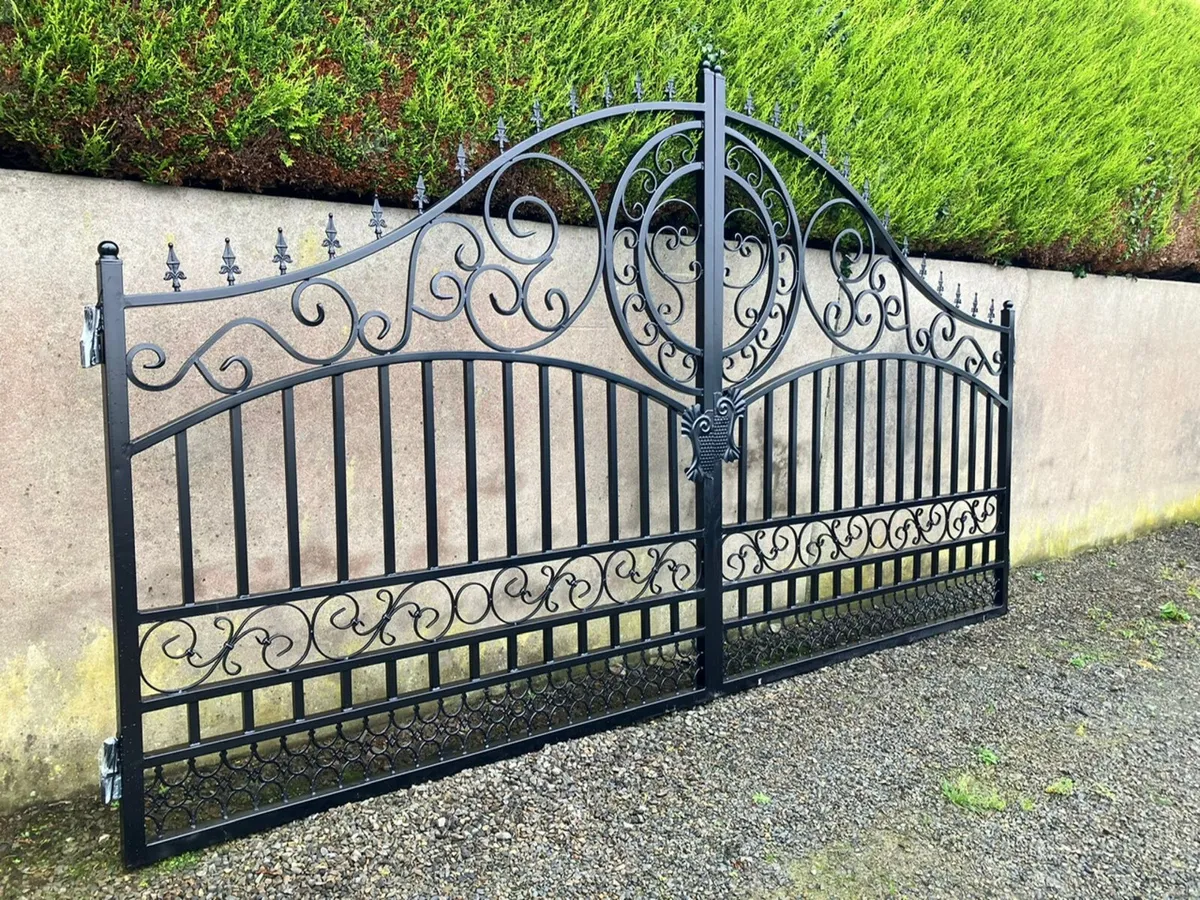 New 14ft Bi-Parting Iron Gates **Online Auction** - Image 3