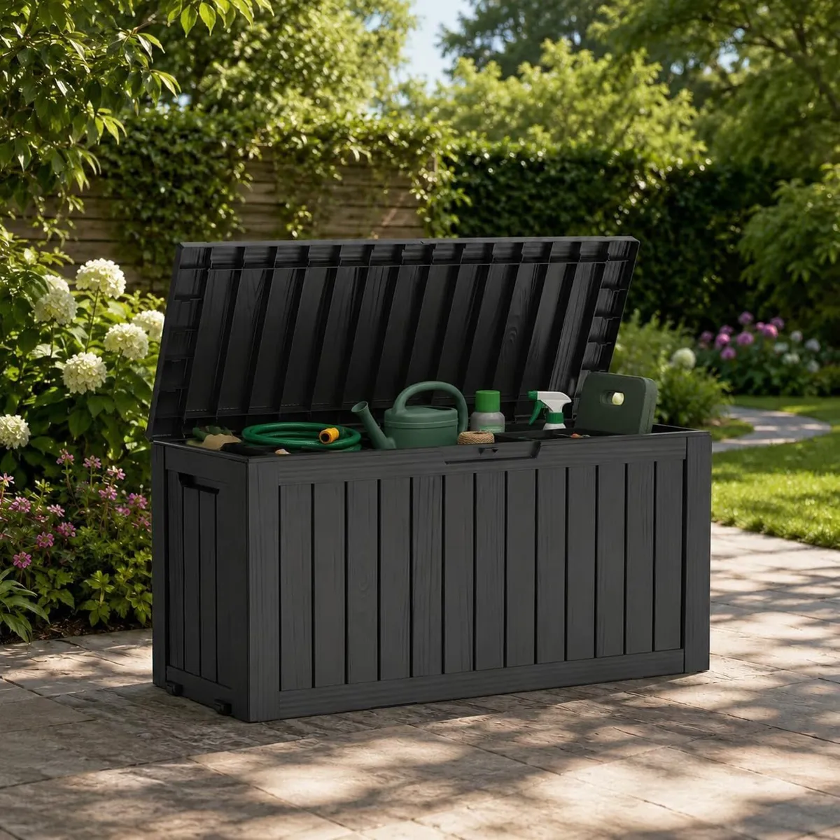 270L Outdoor Garden Storage Deck Box Waterproof - Image 4