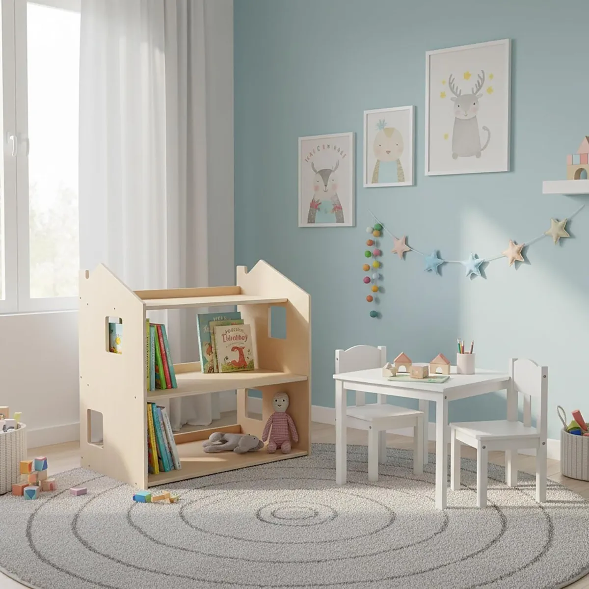 Kids' House-Shaped Bookcase - Image 4