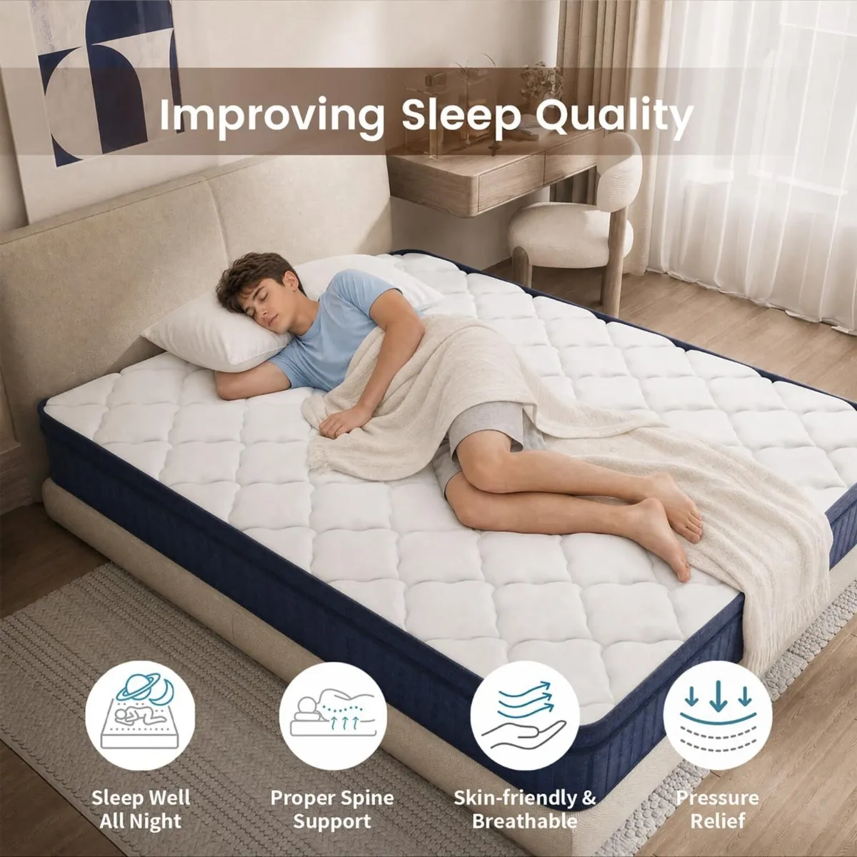 Memory Foam Spring Mattress - Image 3