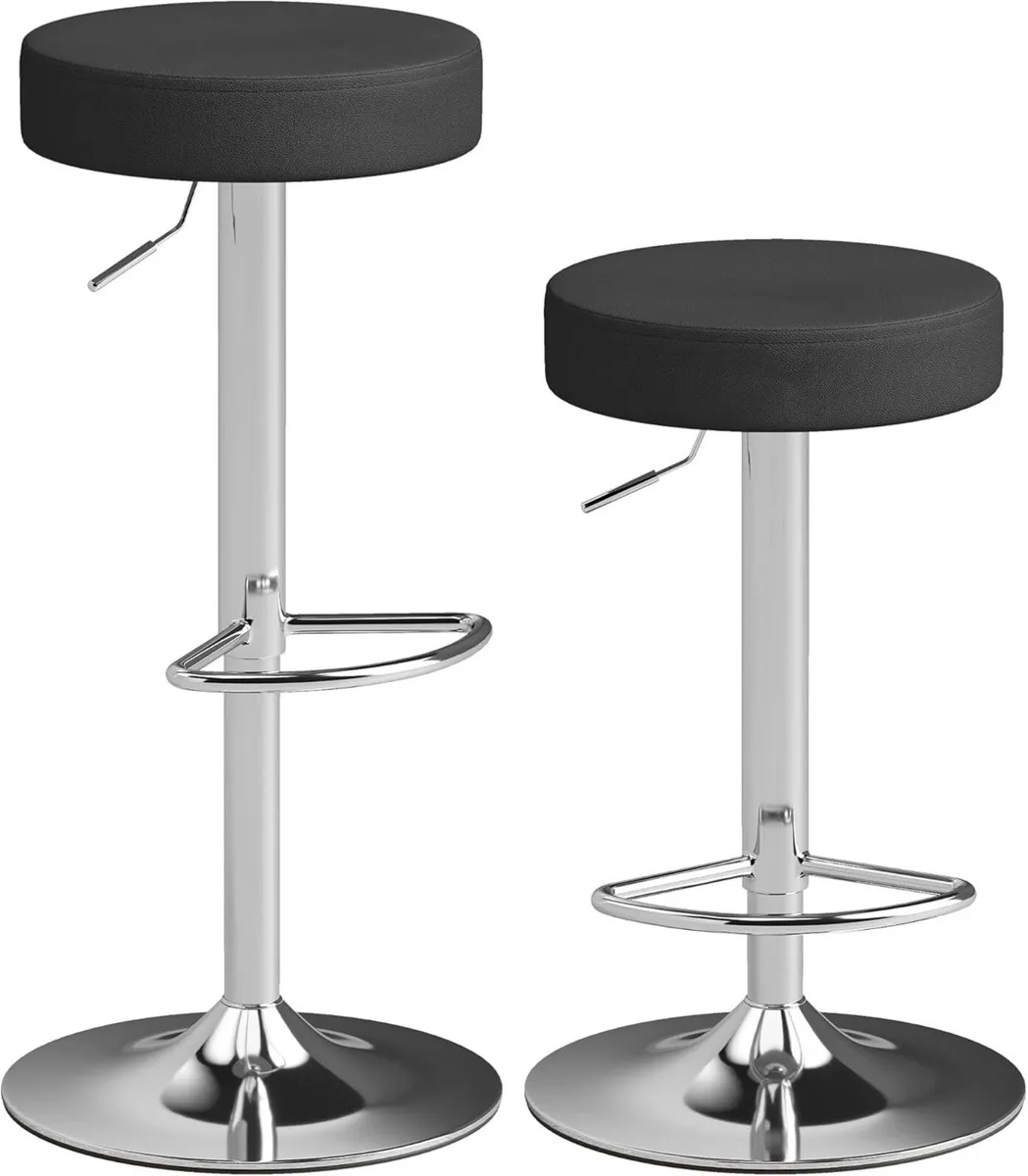 Bar Stools Modern PU Leather Swivel Height - Image 1
