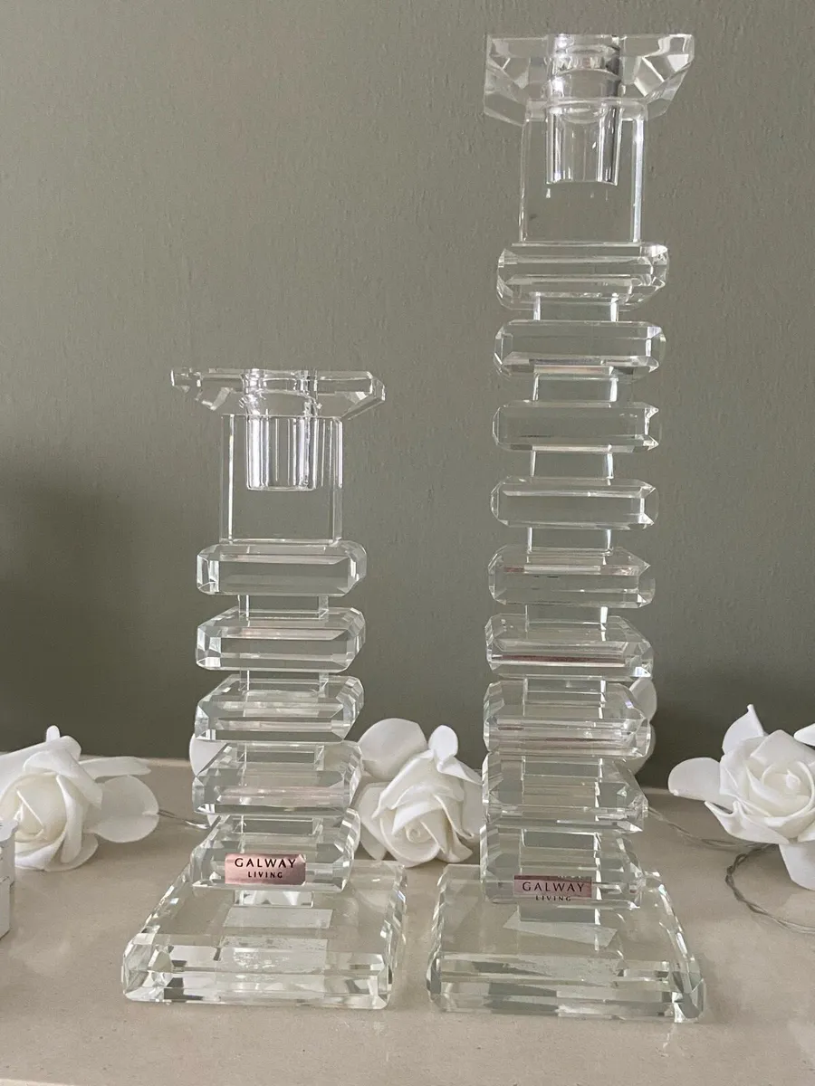 Galway crystal candle holders - Image 2