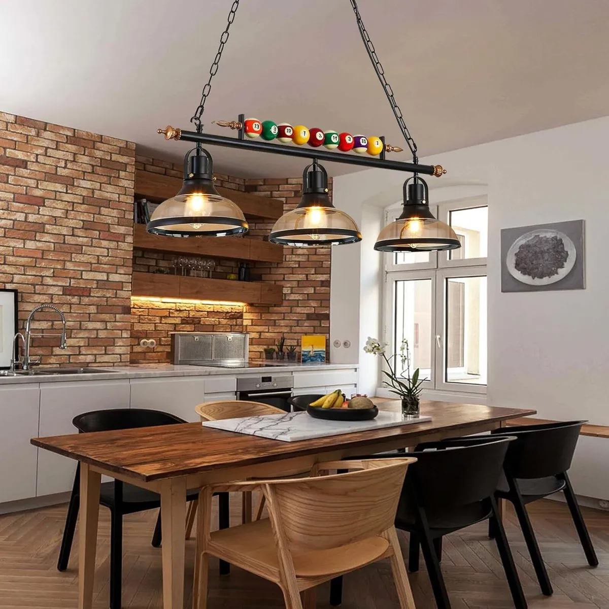 Retro Industrial Pendant American Wrought Iron - Image 2