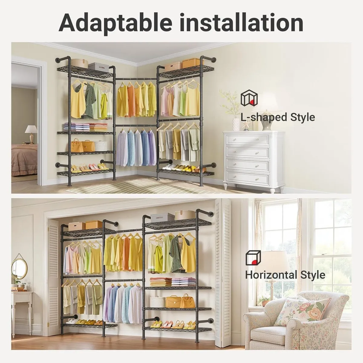 F3 Garment Rack Heavy Duty Clothes for Hanging - Image 3
