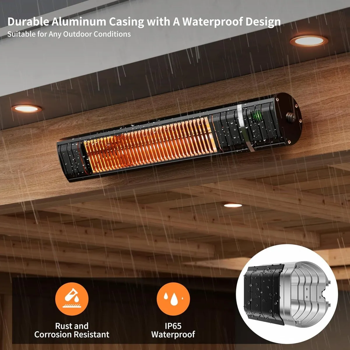 Electric Patio Heater 2000W - Image 3