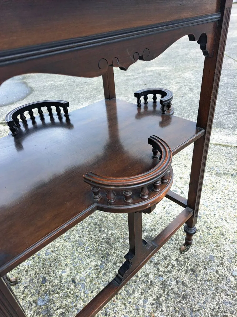 Edwardian mahogany side table - Image 3