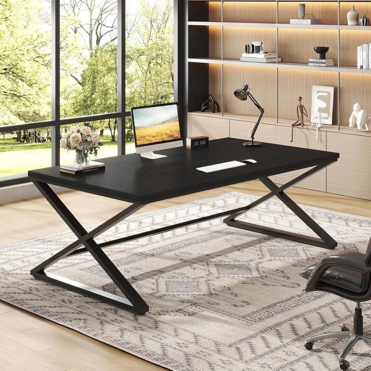 Computer Desk Gaming Office Table Large Desks - Image 3