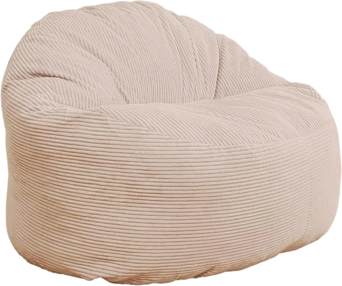 Bean Bag Chair Adult Soft Elegant Wide - Image 1