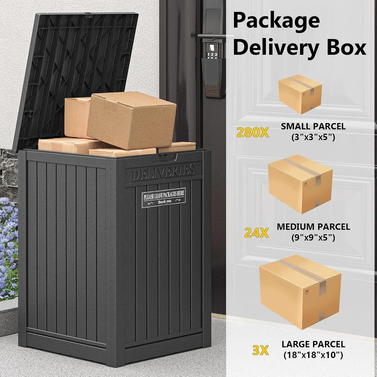 48 Gallon Resin Package Delivery Box for Outside - Image 3