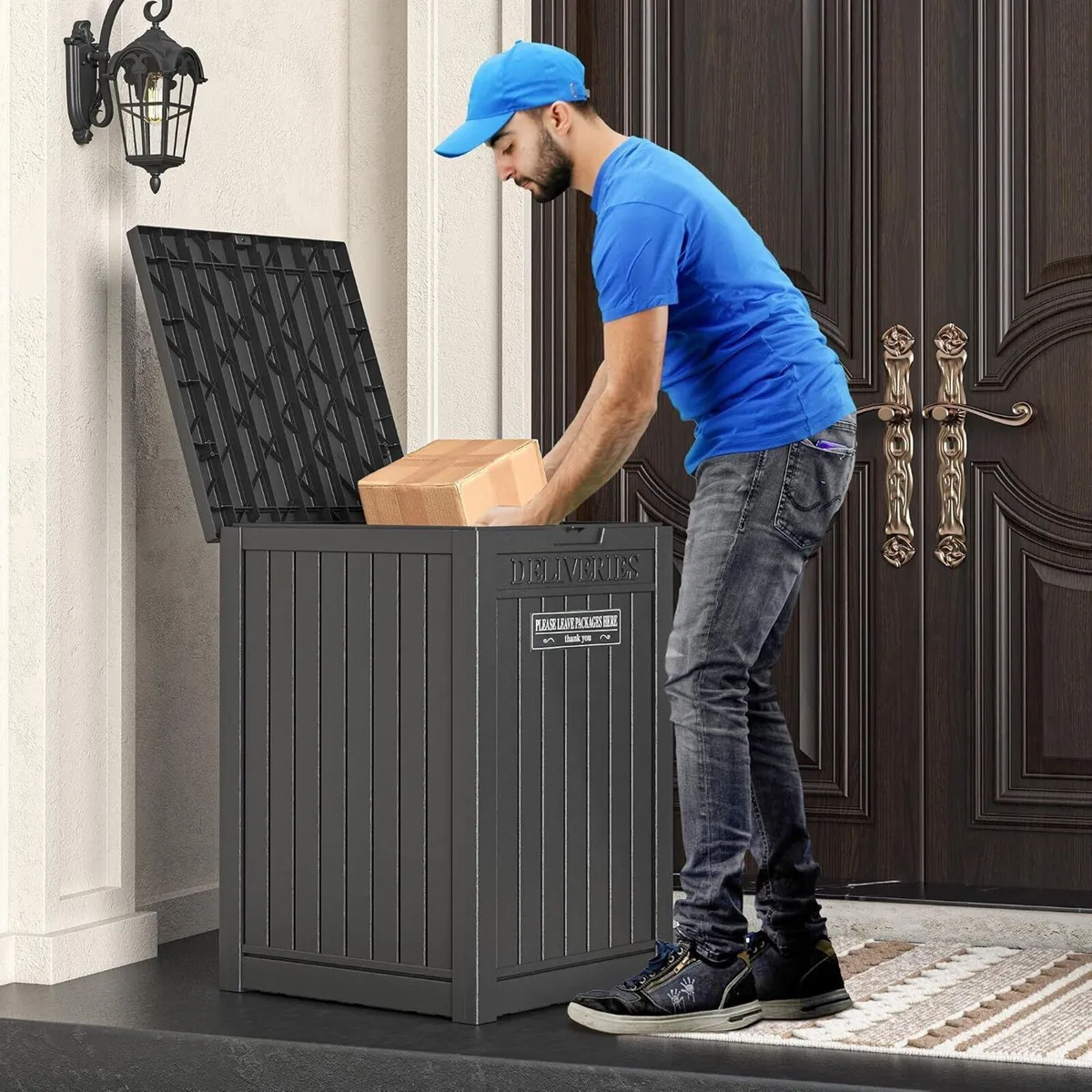 48 Gallon Resin Package Delivery Box for Outside - Image 4