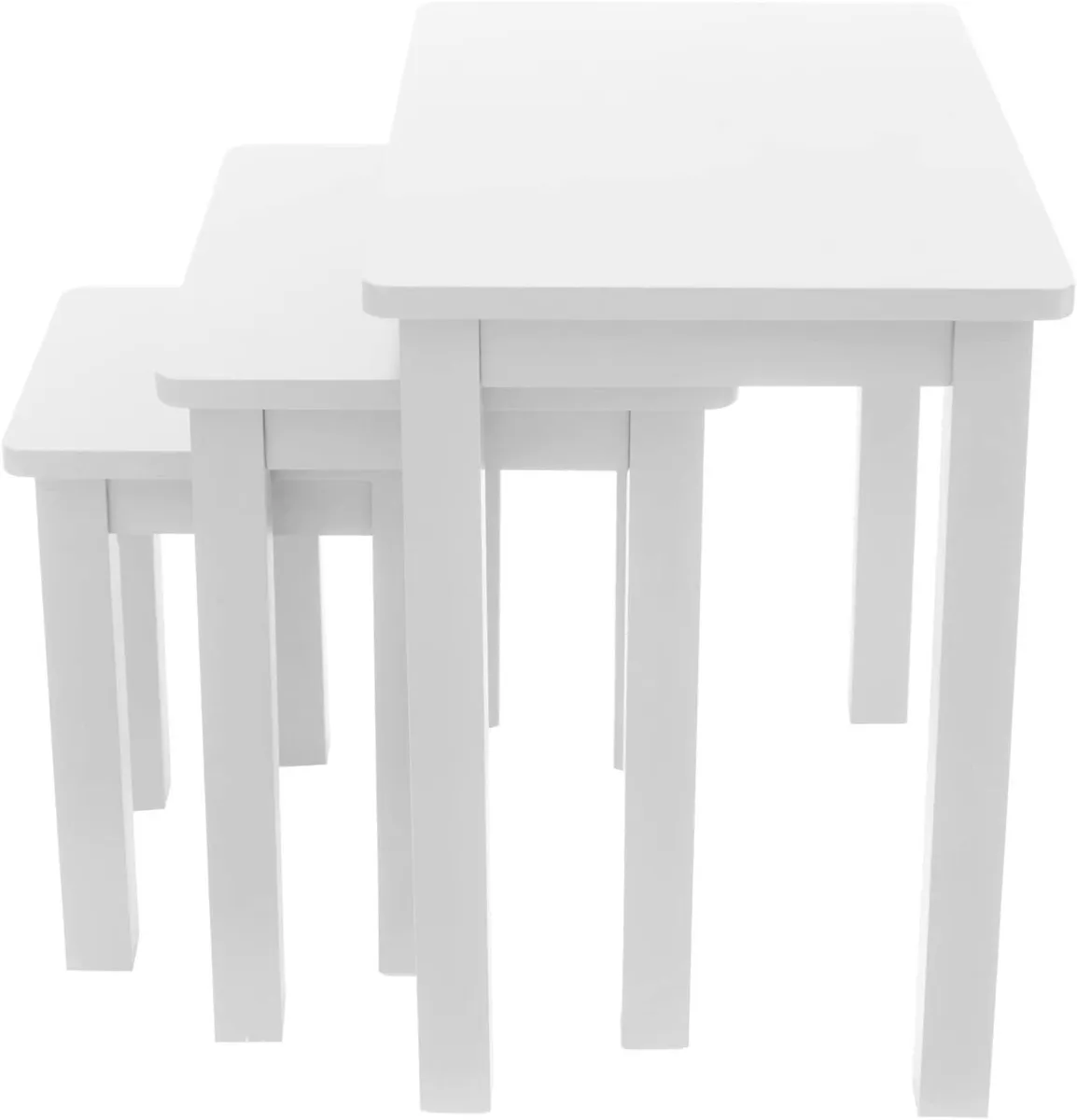 Nest of Table Wood 3 Tables Side End - Image 1