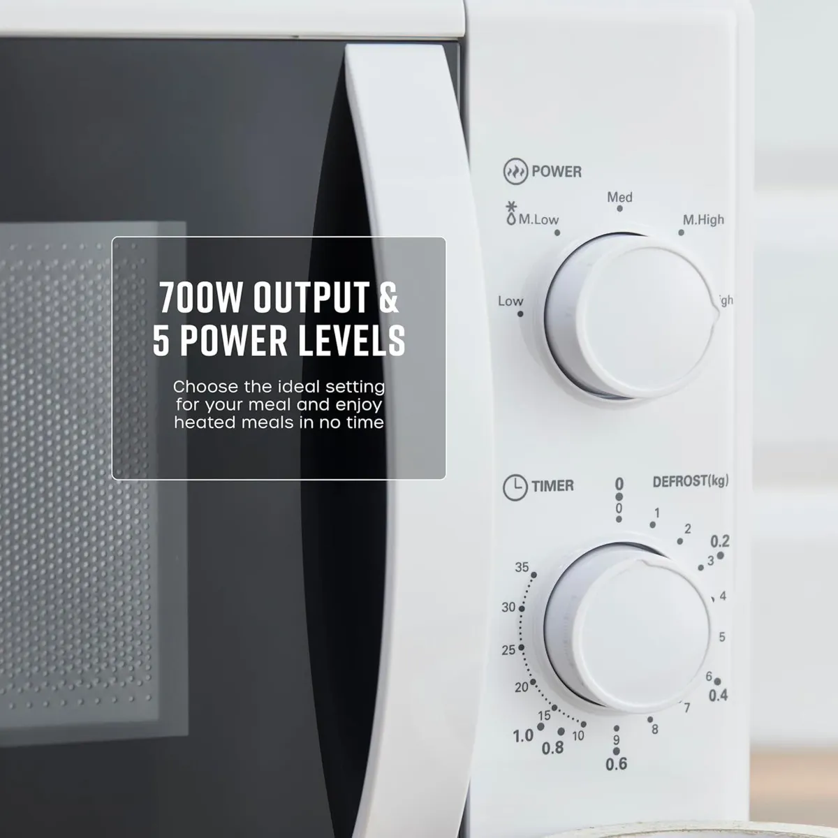 Manual Microwave with 5 Power Levels 35 Minute - Image 3