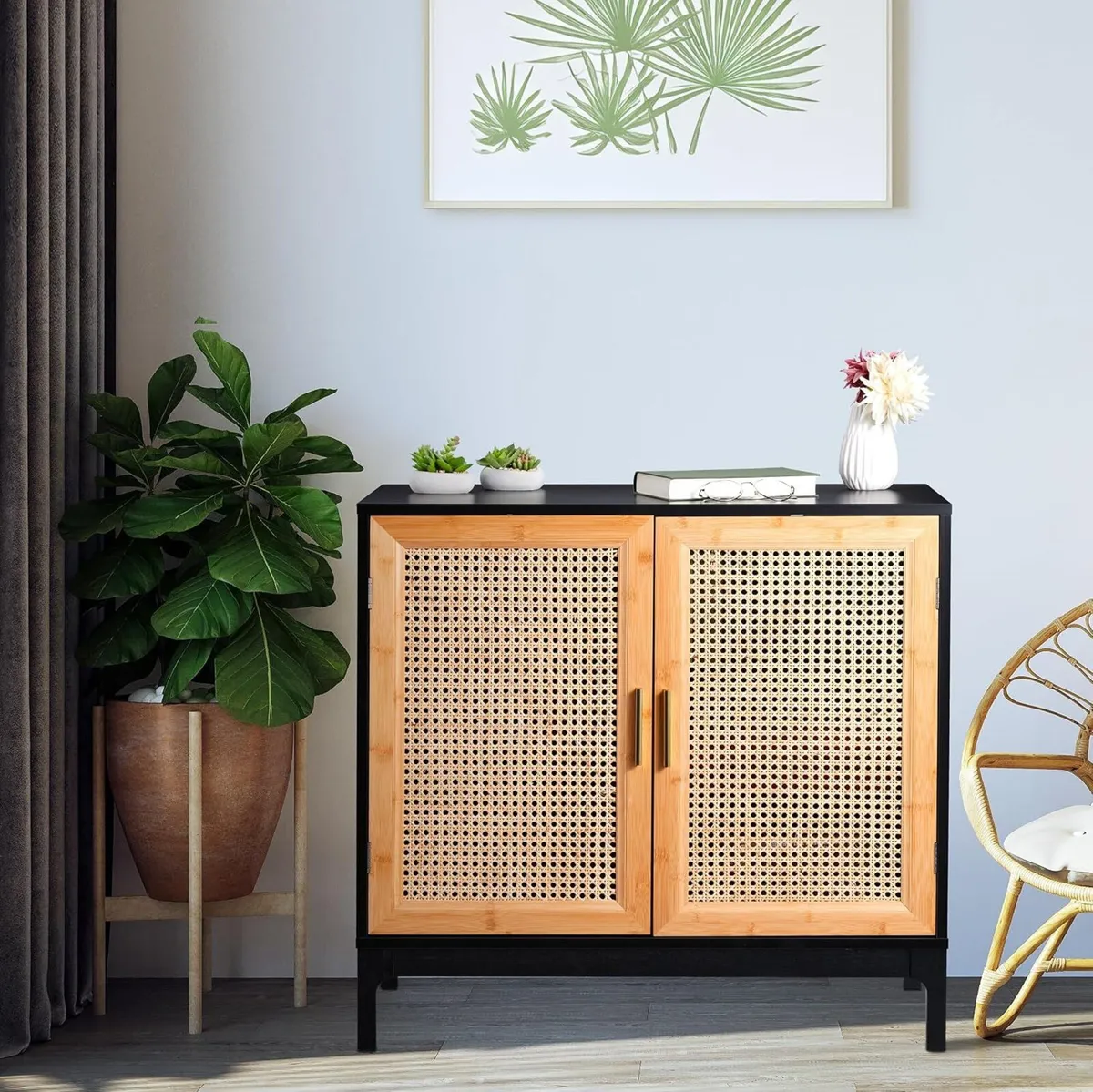 Sideboard 76x80x39CM Kitchen Storage Cabinet 2 - Image 2