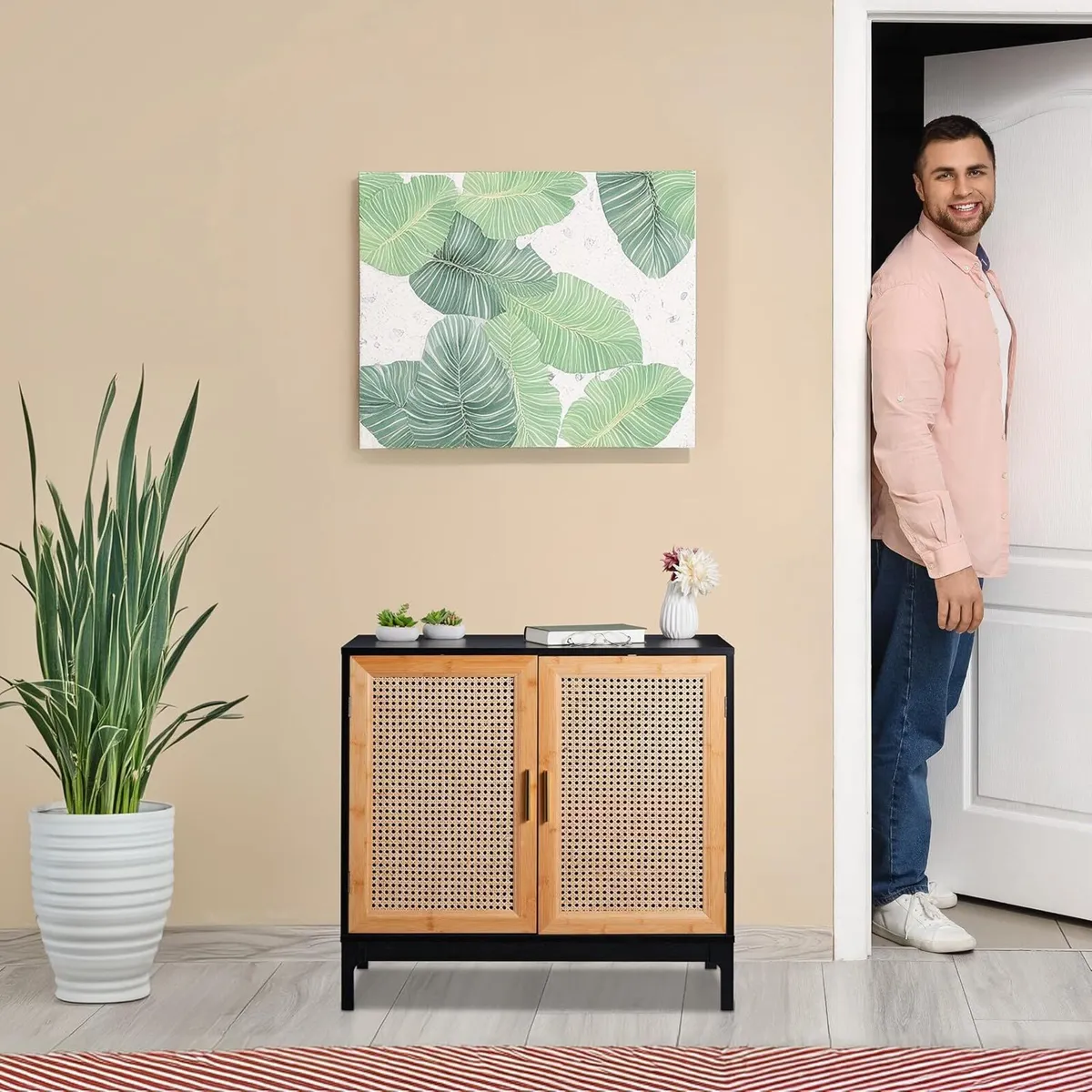 Sideboard 76x80x39CM Kitchen Storage Cabinet 2 - Image 4