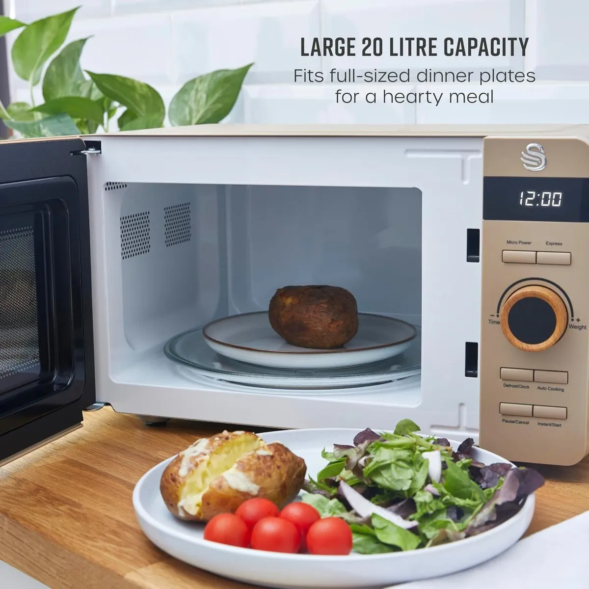 Nordic Digital Microwave with 6 Power Settings 60 - Image 3