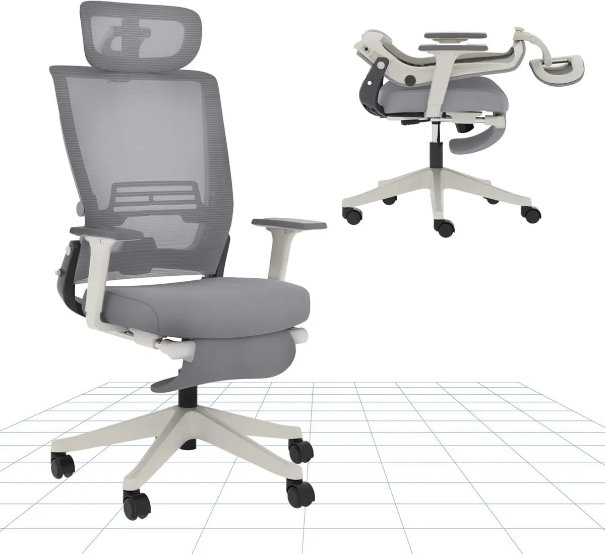 Ergonomic Office Chair Folding for Small Spaces - Image 1