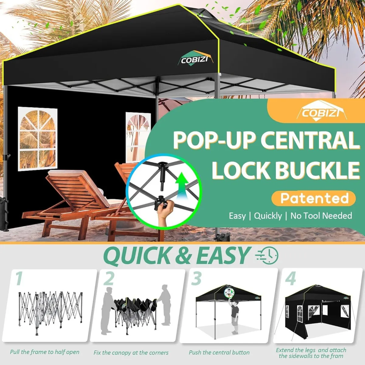 Gazebo 3 X 3 M Waterproof Stable Winterproof - Image 2