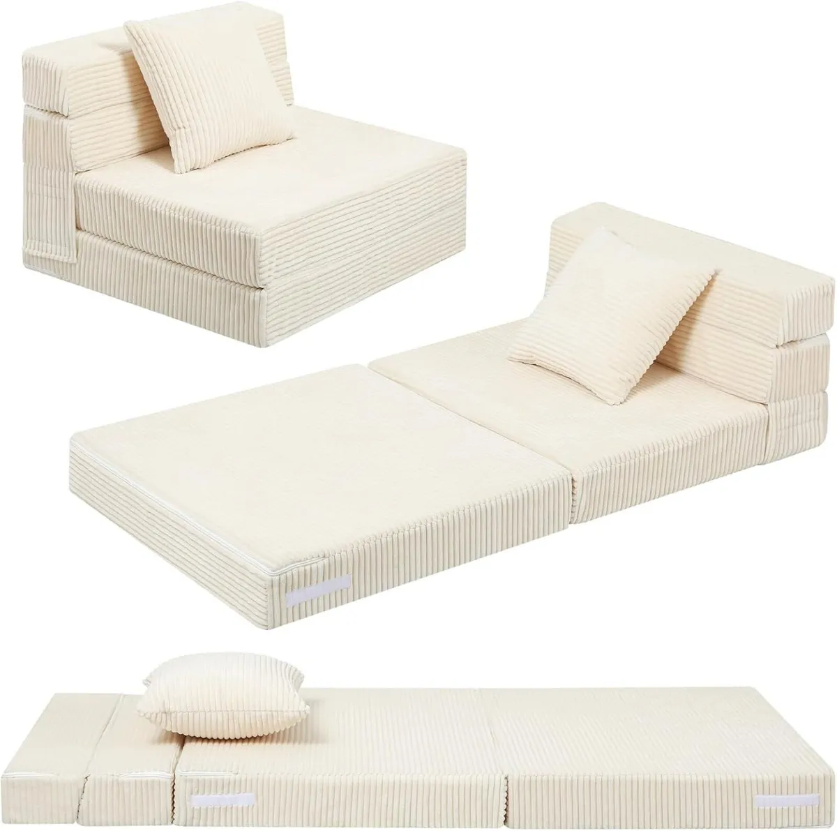 Kids Sofa Bed Toddler Folding Futon Chair - Image 1