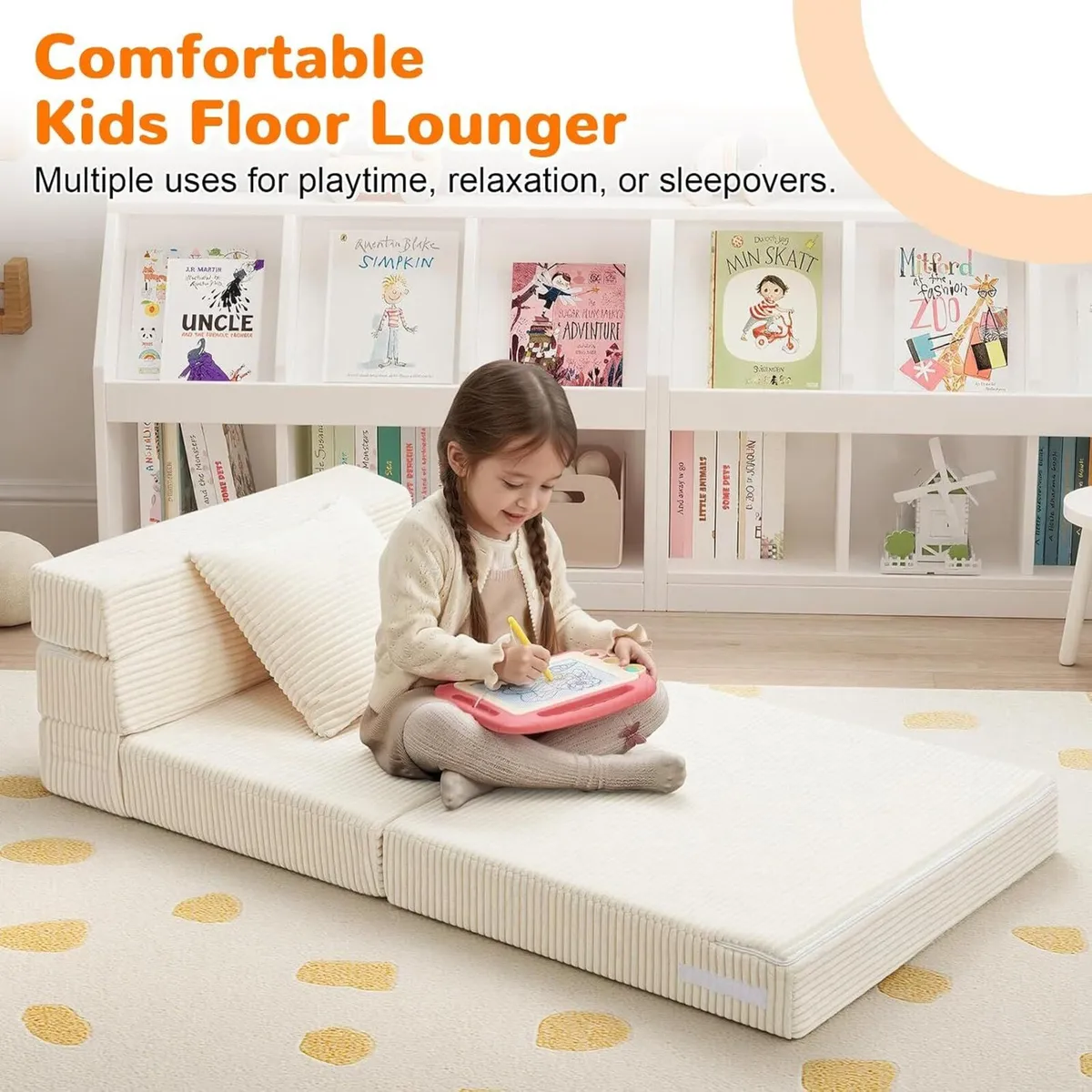 Kids Sofa Bed Toddler Folding Futon Chair - Image 4