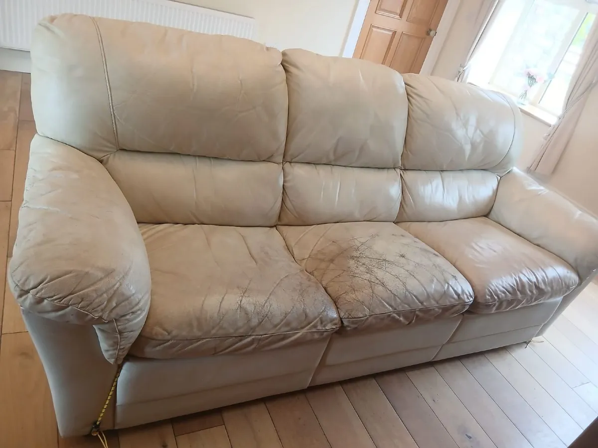 Leather Sofa - Image 1