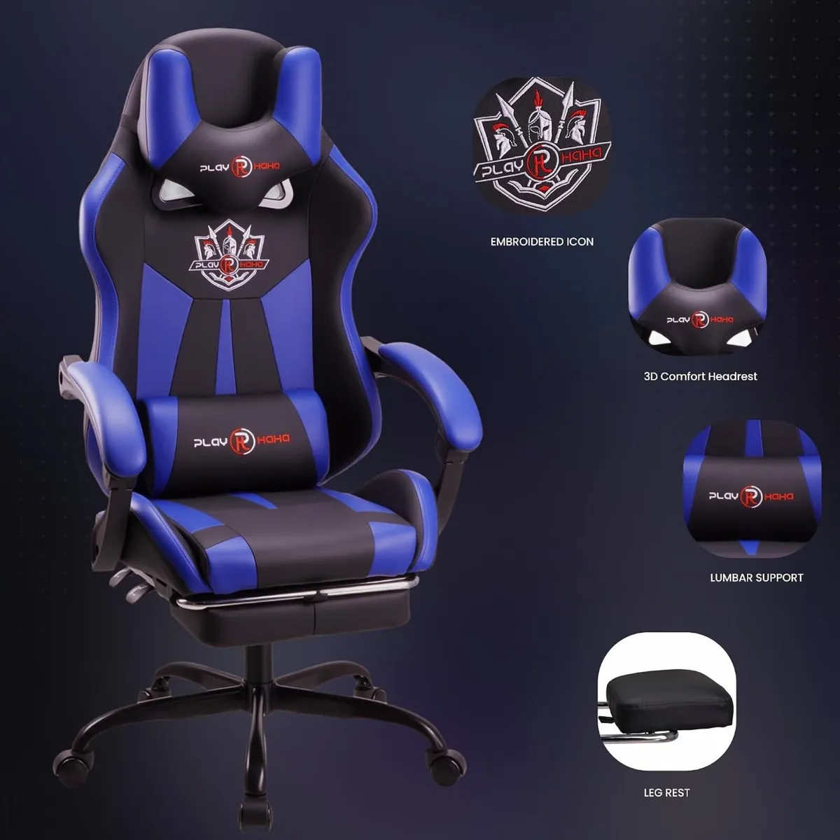 Ergonomic Reclining Seat with Footrest Adjustable - Image 2