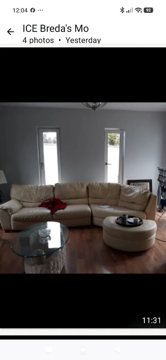 Leather Couch - Image 1