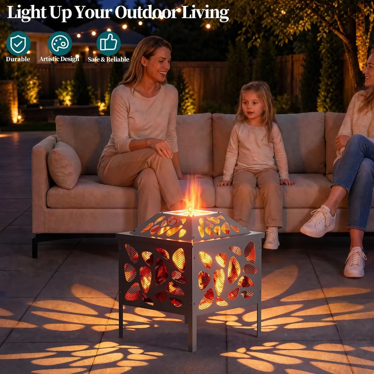 Fire Pit for Outdoor Garden Patio Firepit - Image 2