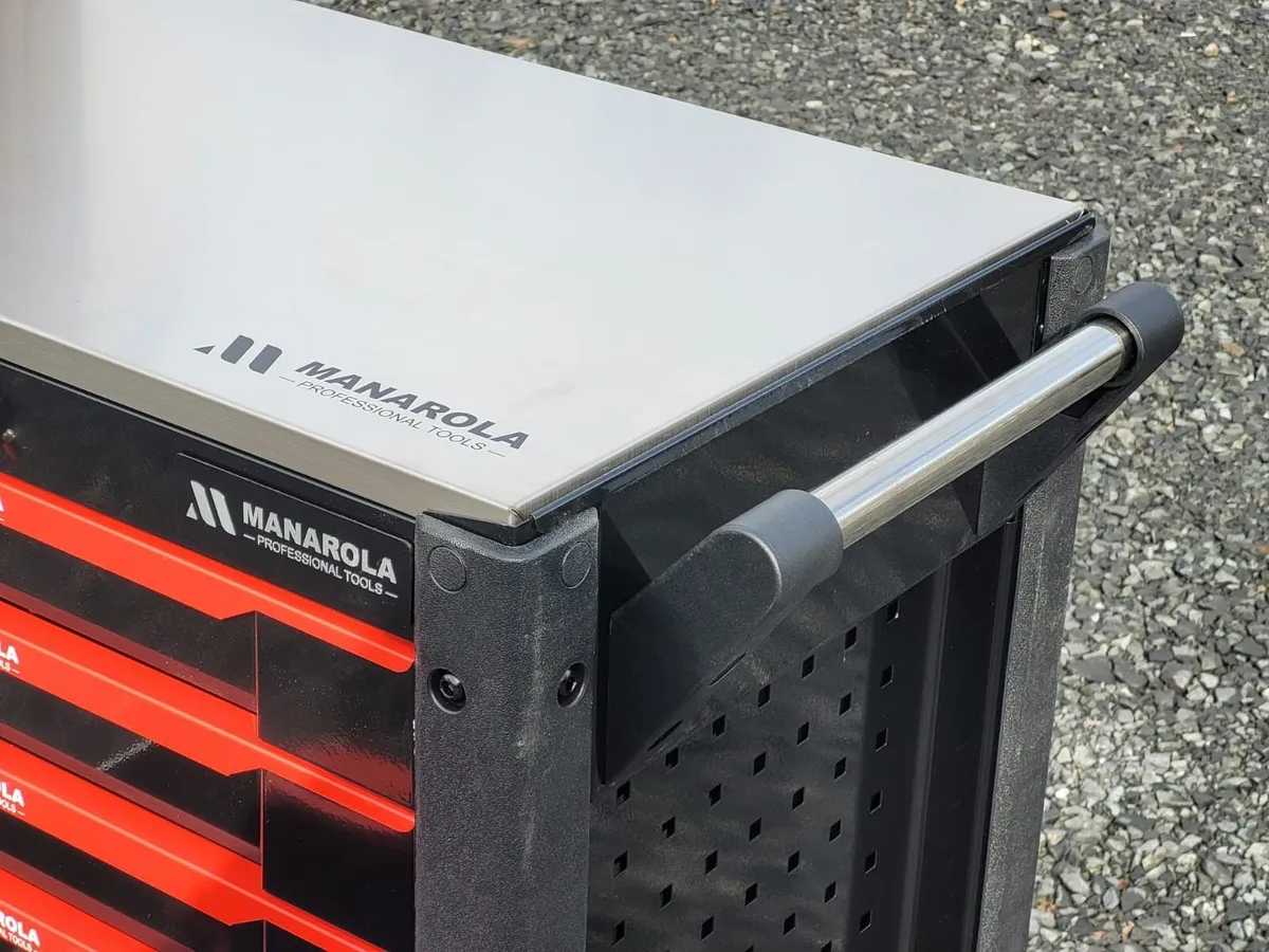 Manarola 7 Drawer Stainless Steel Tool Box - Image 4
