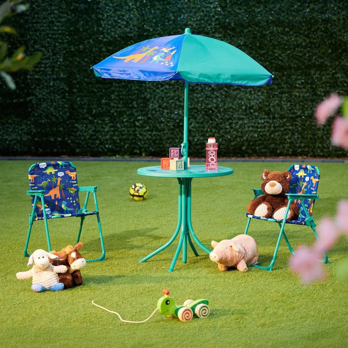 Children’s Camping Furniture Set with Parasol - Image 2