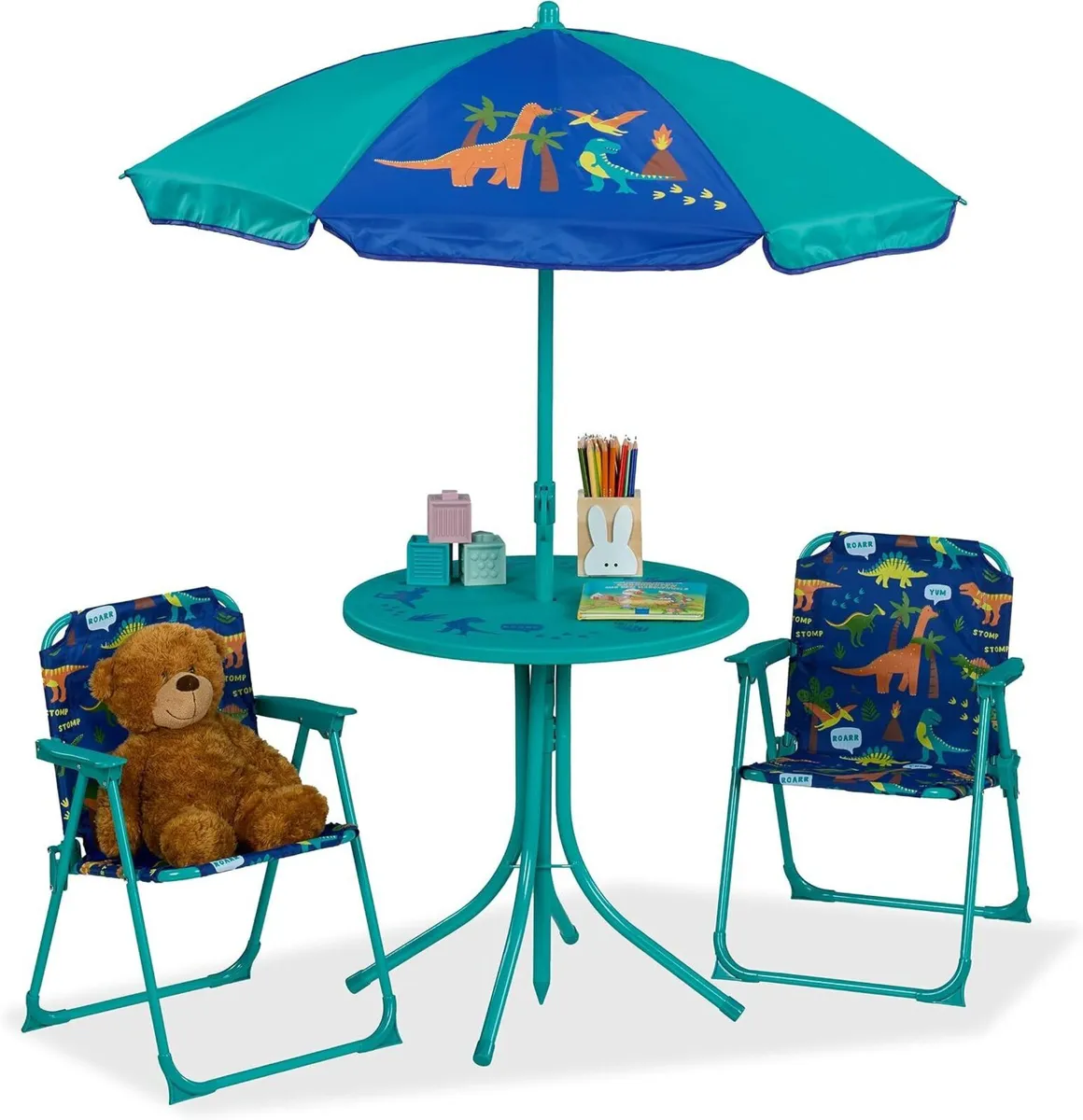Children’s Camping Furniture Set with Parasol - Image 1
