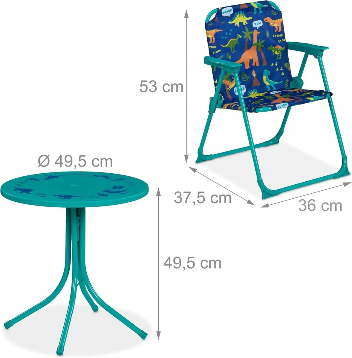 Children’s Camping Furniture Set with Parasol - Image 4