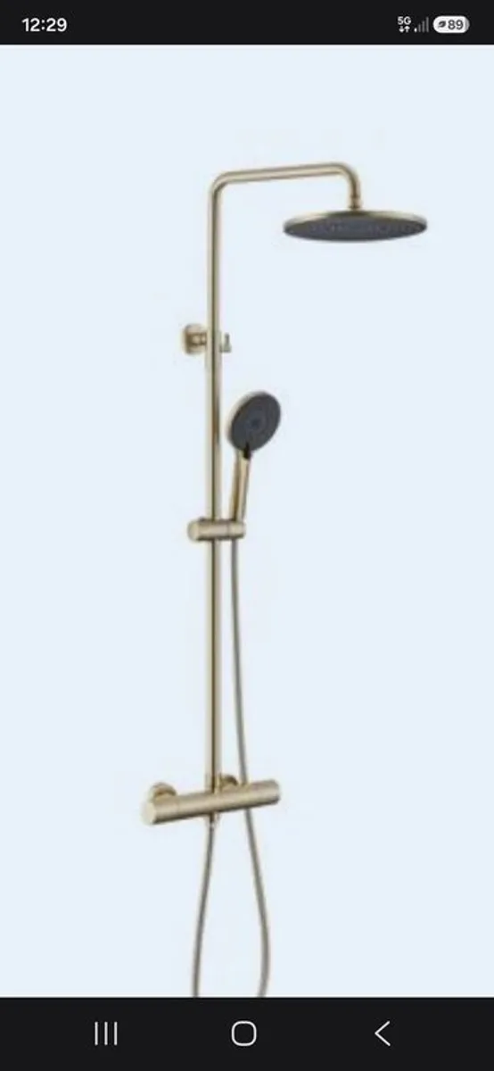 Brushed Brass Shower set 40% SALE PRICE - Image 2