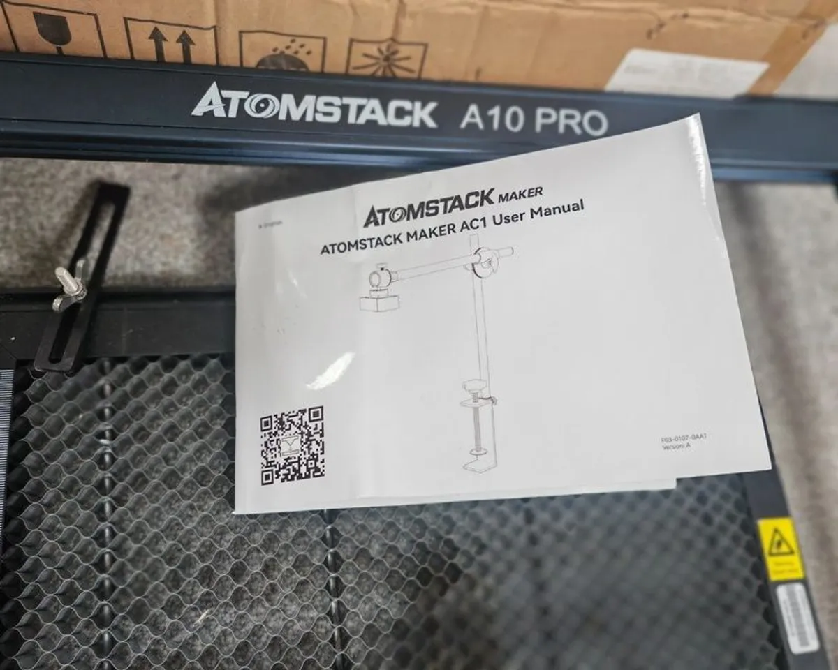 Atom stack a10 pro laser engraver with camera, rotary - Image 3