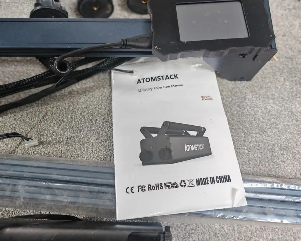 Atom stack a10 pro laser engraver with camera, rotary - Image 4