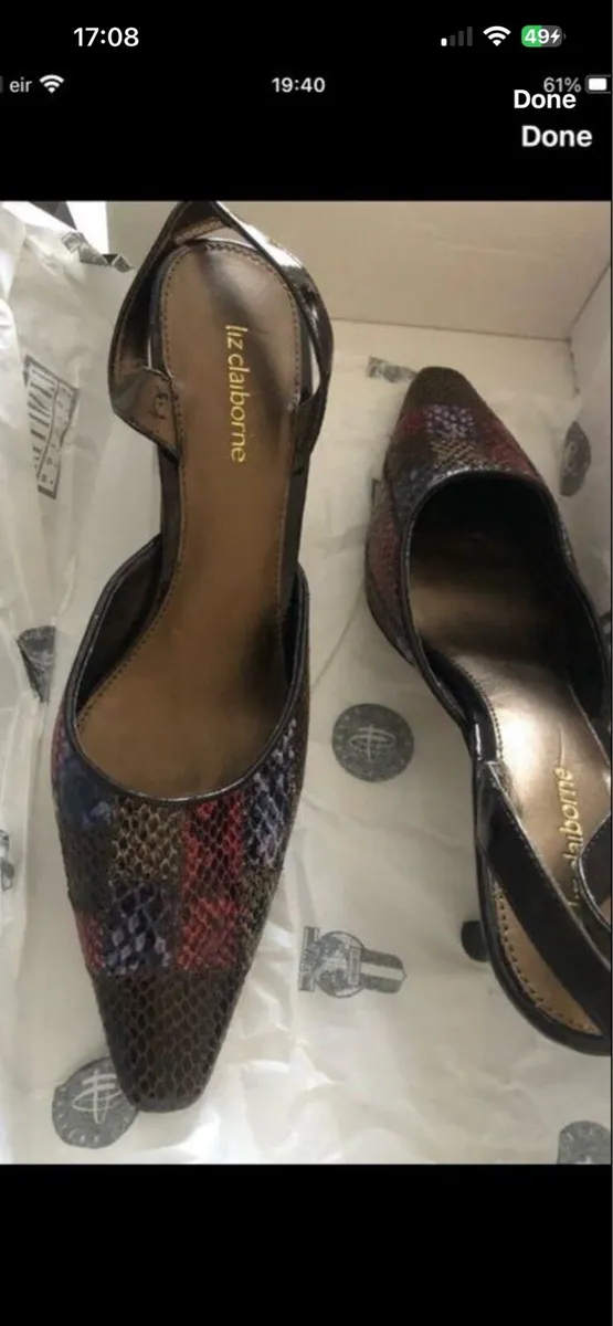 Ladies new designer shoes size 4 €25 - Image 1