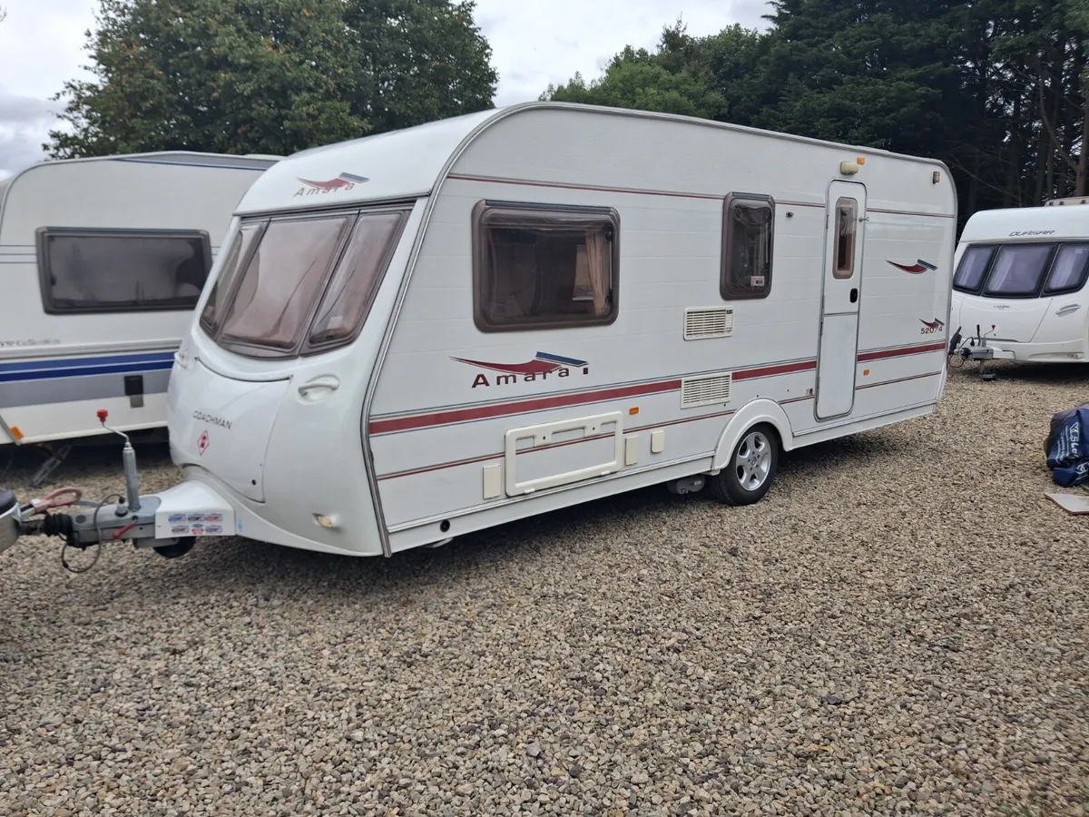 Coachman amara 4 bwith air awning and motor movers - Image 1