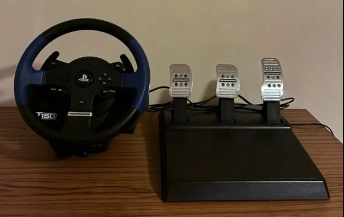 Thrustmaster T150 Pro Steering Wheel & Pedals - Image 1
