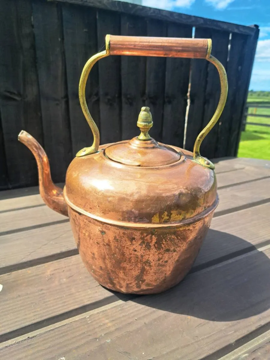 Old copper kettle