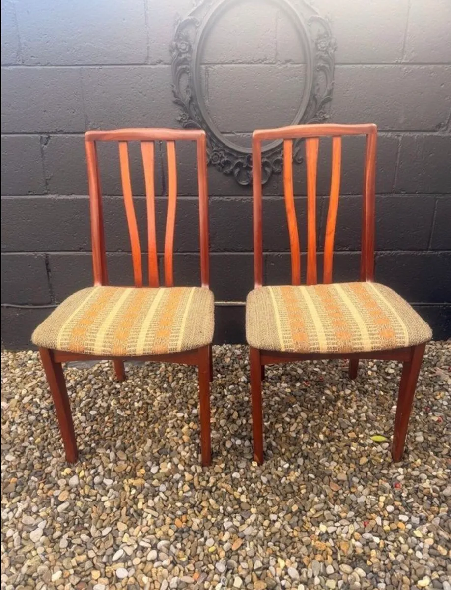 Mid Century Dining Chairs x 2 - Image 3