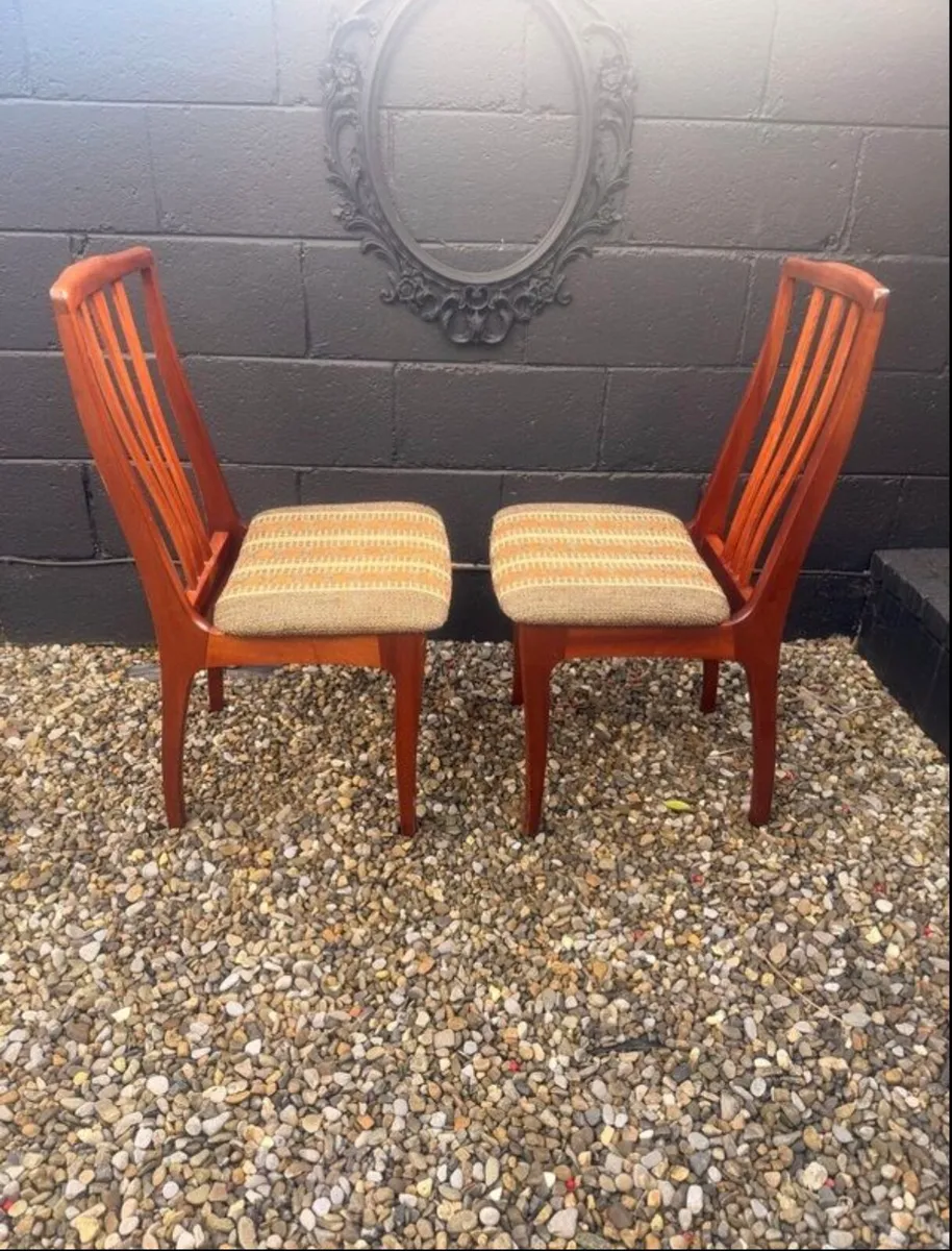 Mid Century Dining Chairs x 2 - Image 2