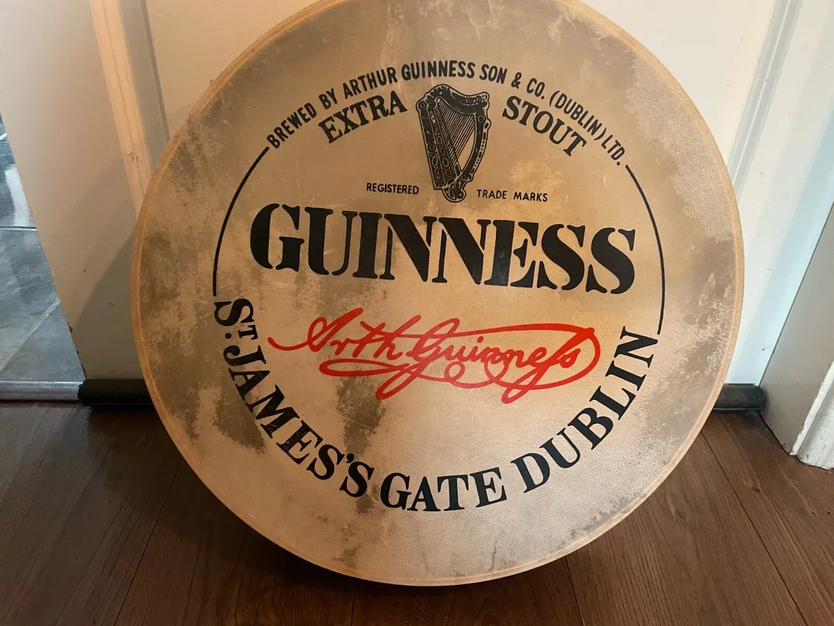 Bodhran 18 inch Guinness rare - Image 1