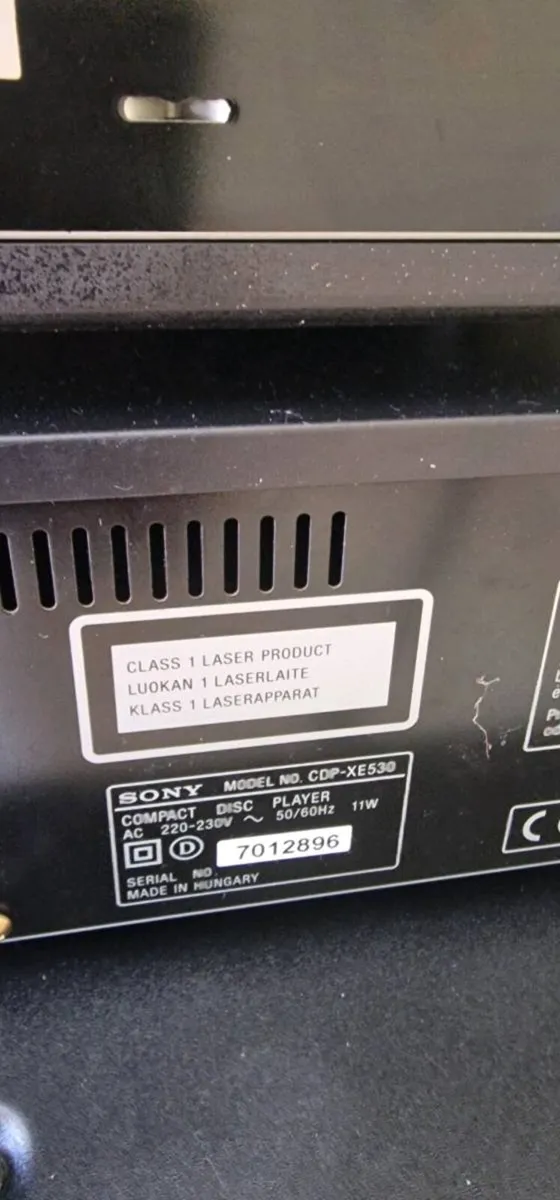 Sony cd cdp xe 530 - Image 3