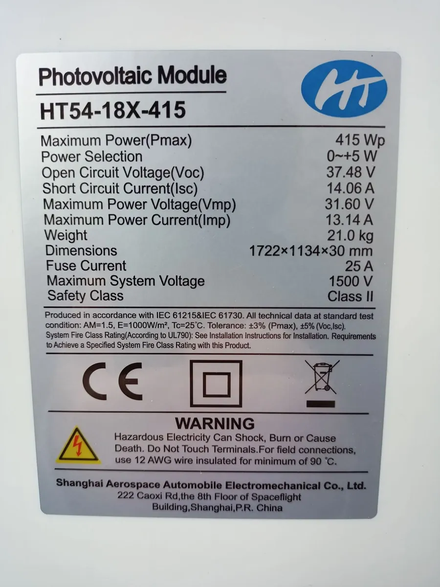 New 415W solar panels for Home Shed Barge - Image 3