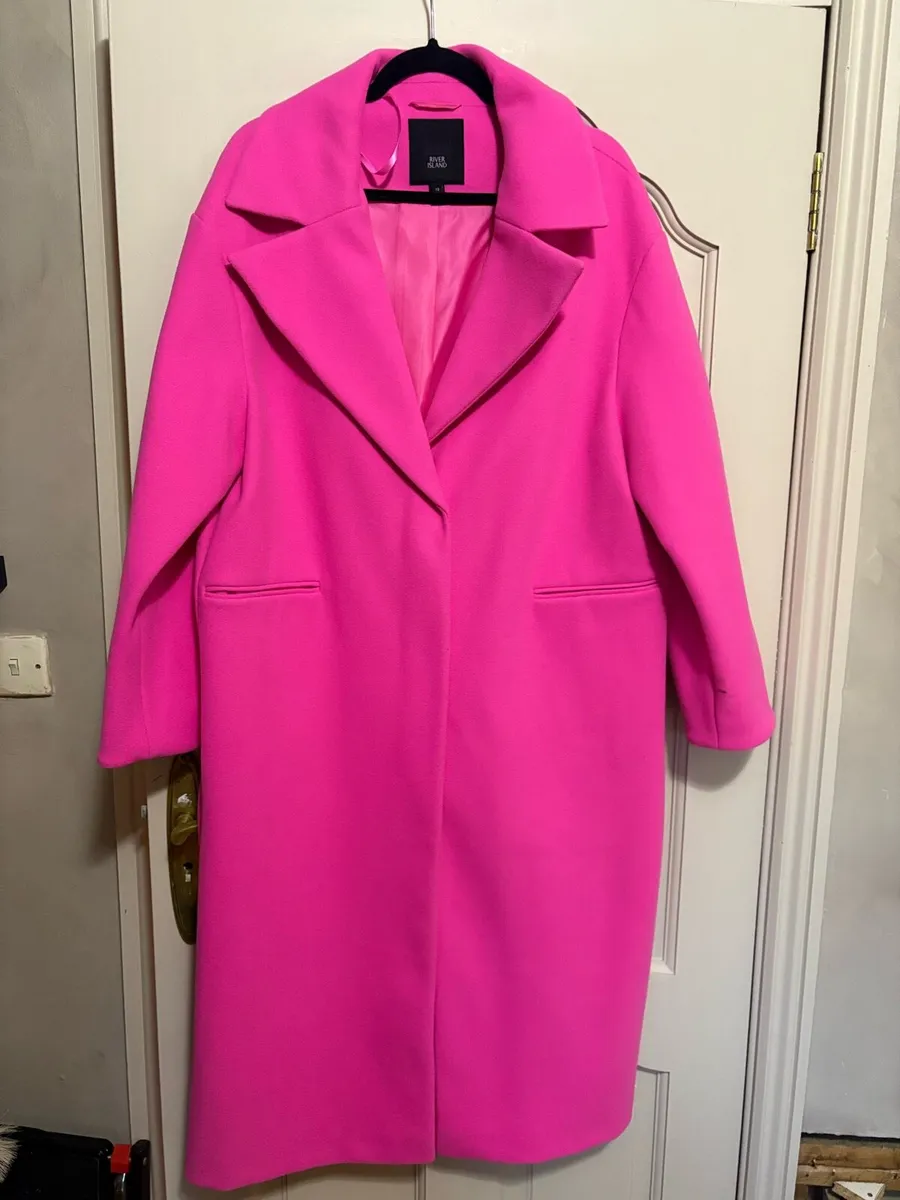 River Island Pink Coat - Image 1