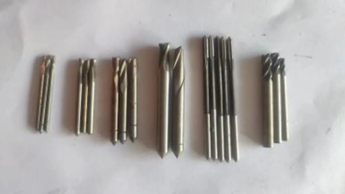 IN STOCK. Lot Soviet HSS Keyway End Mills + Reamer