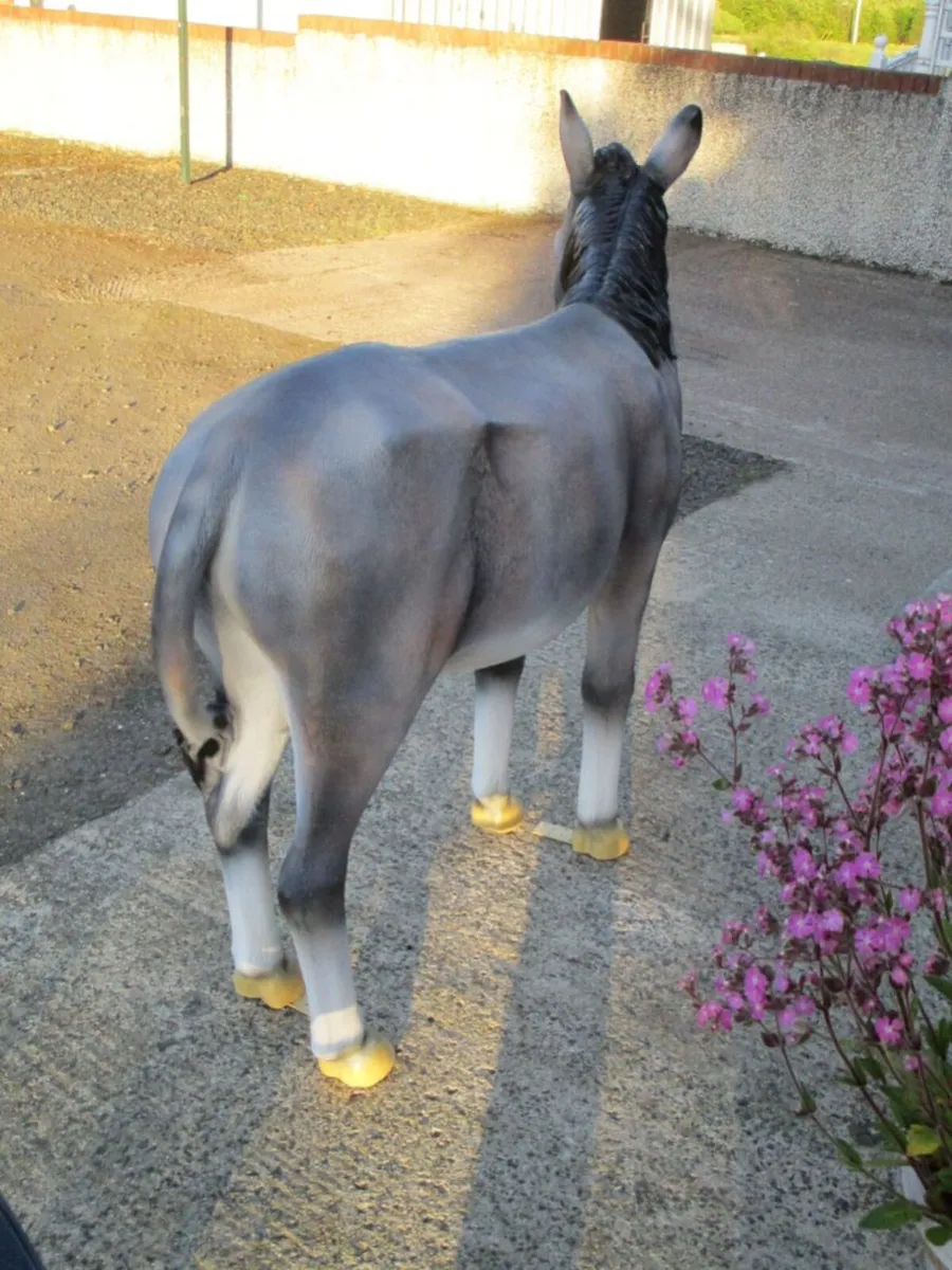 Life-Size Nativity Scene Donkey - Image 3