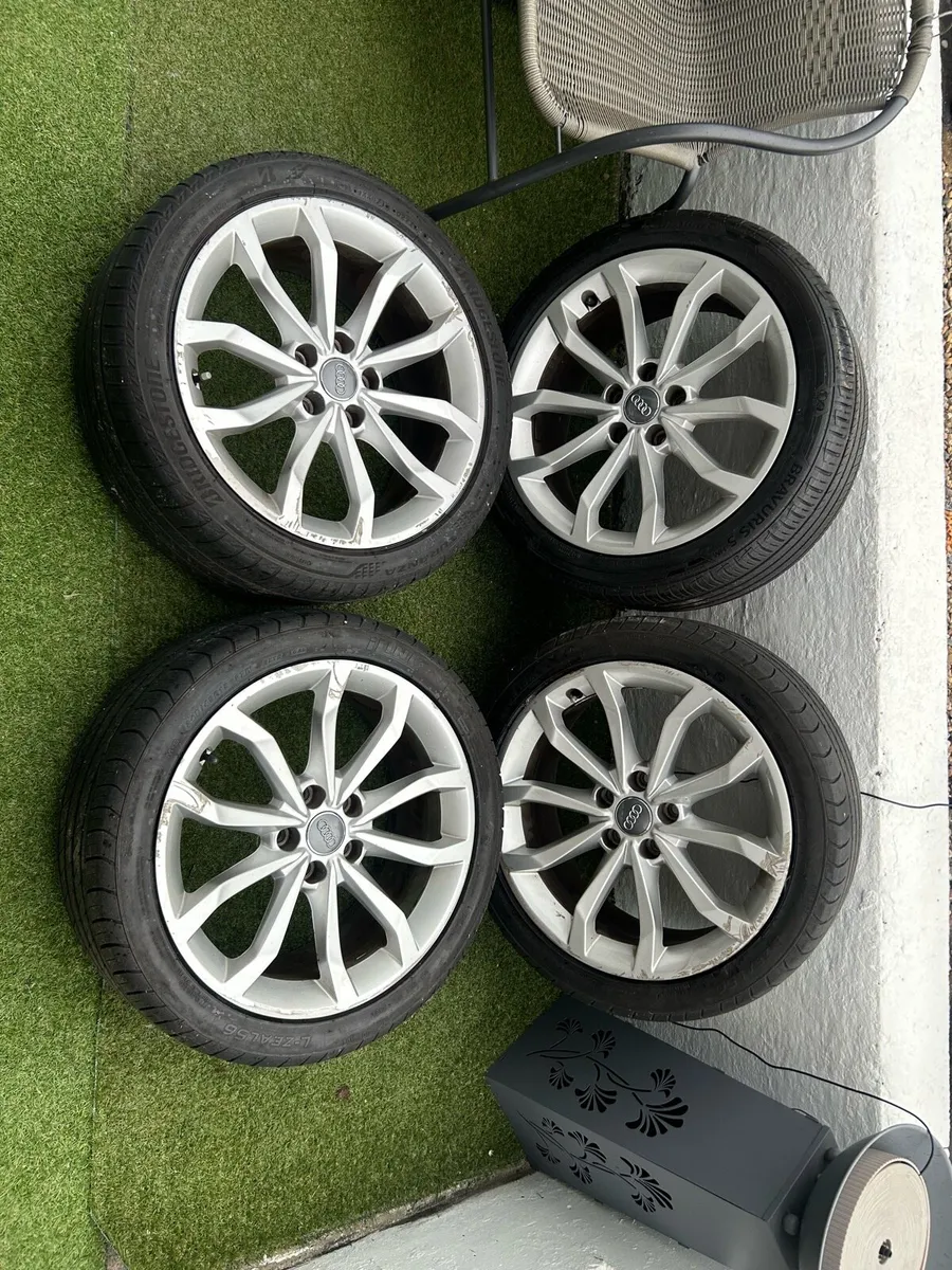 Genuine OEM Audi 18” Alloy Wheels & Tyres x 4 - Image 4
