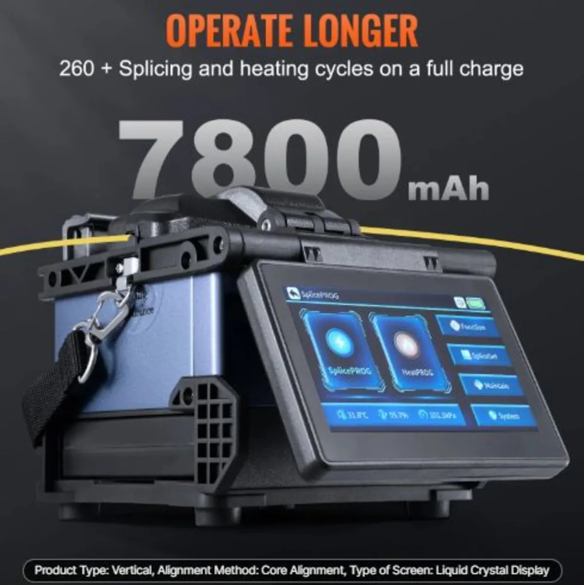 Fiber Fusion Splicer 6-Motor, Core Alignment Fiber - Image 2