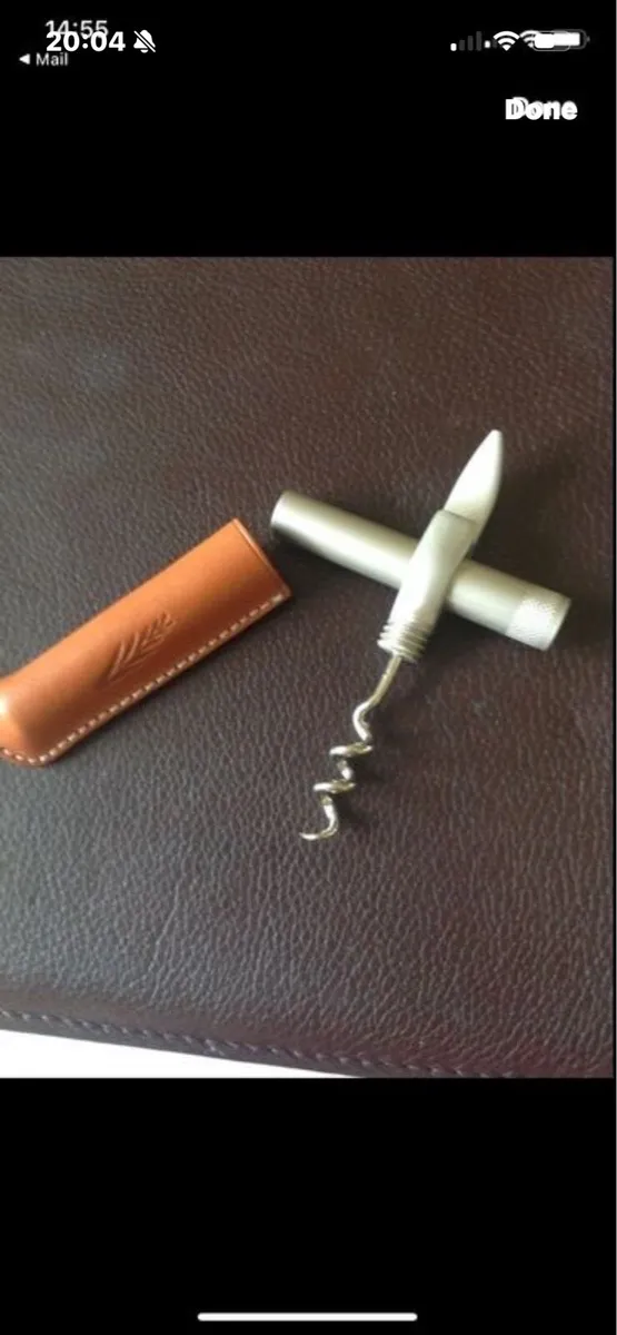Corkscrew & Bottle Opener in Leather Case - Image 2
