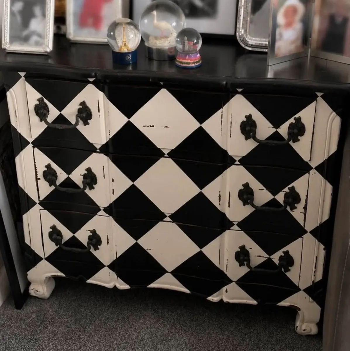 Black and white sideboard - Image 1
